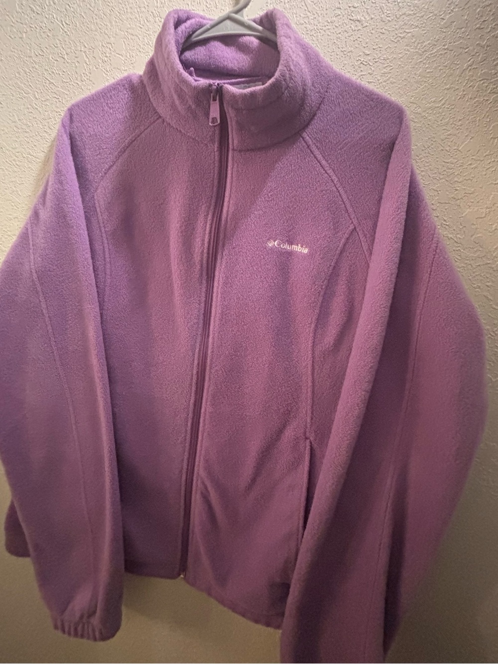 Columbia Lavender Fleece Full-Zip Jacket